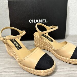 Chanel espadrilles lambskin